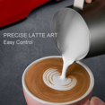 thumbnail image 2 of Milk Frother Cup Handheld Stainless Steel Milk Frothing Pitcher Steaming Pitcher, 2 of 9