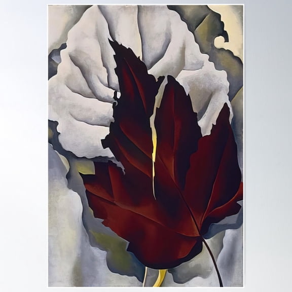 Georgia Okeeffe Pattern Of Leaves Poster Wall Art, Modern Wall Decor For Living Room Bedroom, 8x12 UNFRAMED