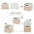 thumbnail image 4 of DECOMOMO Bac de Rangement Pliable Robuste [Lot de 4] avec Poignées pour Organiser Étagère Chambre de Bébé, 4 of 5