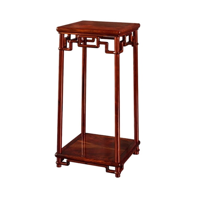 Soporte chino for bonsái tallado a mano, base de exhibición de madera de rama ácida roja for sala de estar interior