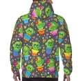 thumbnail image 7 of Fotbe Men's Hoodie with Cactus In Pots Pattern - Kangaroo Pocket Pullover Hooded Sweatshirt, Perfect for Daily Wear, Travel, and Home-Large, 7 of 7