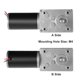 thumbnail image 5 of Motor de engranaje de tornillo doble DC24V 20RPM de alta torsión, 5 of 7