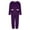 Purple, variant on UVEASISHA Jogger Sets for Men 2 Piece Sweatsuits Winter Fleece Lined Crewneck Sweatshirts and Sweatpants Track Suit Set with Pockets Purple M