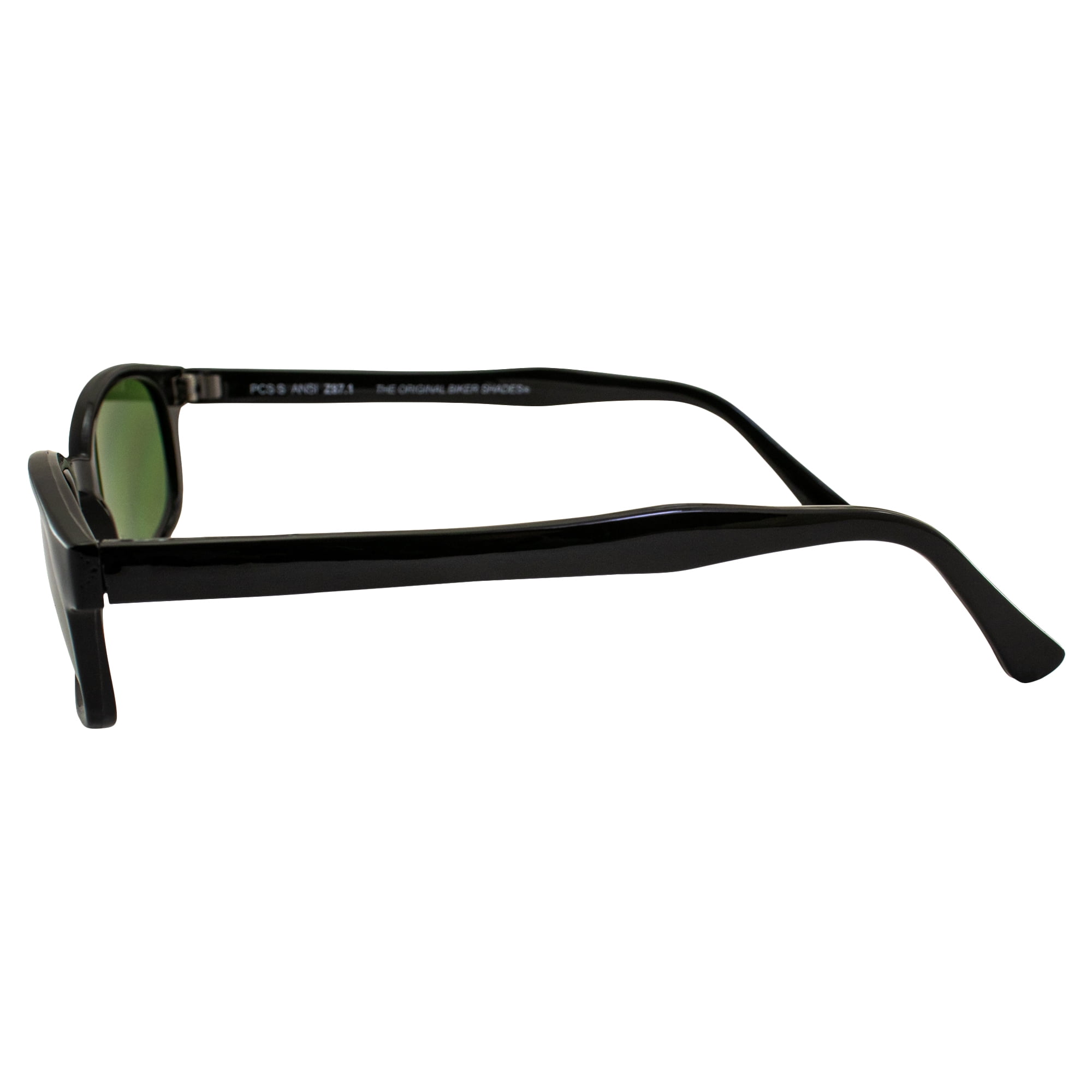 Pacific Coast Original KD's Biker Sunglasses (Black Frame/Dark
