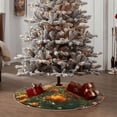 thumbnail image 4 of Daiia Butterflies In Flower Field Drawing Merry Christmas Tree Skirt , Xmas Large Lace-up Tree Skirt, Santa Snowflakes Rustic Home Decorations New Year Party Farmhouse Decor-48", 4 of 6