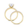 thumbnail image 3 of Everly Women's Moissanite Created Diamond 14k Yellow Gold Bridal Set, 3 of 7