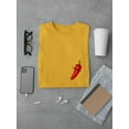 thumbnail image 3 of Cool Mustache Chili Pepper Men Gold T-Shirt, Male Large, 3 of 4