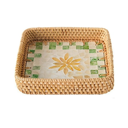 

Deals on Walmart Decorasian Vintage Rattan Tray with Decorative Tray and Serving Tray with Handle In Boho Size 20 Cm X 20 Cm 20 Cm X 10 Cm