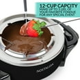 thumbnail image 2 of Nostalgia 12-Cup Fondue Set, Electric Fondue Pot with Temp Control and 8 Color Coded Dipping Forks, Black, 2 of 8