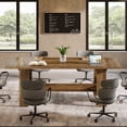 thumbnail image 6 of Tribesigns 6 ft Rectangle Conference Table, 70.47" W x 31.1" D x 29.53" H Meeting Table for Conference Room, Office Desk for 6-8 People, Rustic Brown, 6 of 10