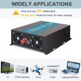 thumbnail image 5 of Inversor de potencia de onda sinusoidal pura WZRELB 1000W 48V 120V con 2 salidas de CA inversor de coche, 5 of 5
