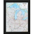 thumbnail image 2 of 2014 Great Lakes US  National Geographic Atlas of the World, 10th Edition, Framed Art Print Wall Art by National Geographic Maps Sold by Art.Com, 2 of 5