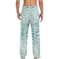 thumbnail image 7 of FREEAMG Men's Pajama Pants with Pockets Sleepwear Lounge Pants Stretch Casual Grass Watercolor Leaves, 7 of 7