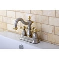 thumbnail image 2 of Kingston Brass KB1609AX Heritage 4 in. Centerset Bathroom Faucet, Brushed Nickel/Polished Brass, 2 of 3