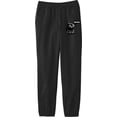 thumbnail image 3 of Black Chibi Cat Youth Black Jogger Pants-XL, 3 of 4