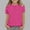 Hot Pink#2, variant on GaThRRgYP Summer Tops for Women,Summer Shirts for Women Short Sleeve,Children's Solid Color 3/4 Sleeve Round Neck Tops/shirt Pink#2 3-4 Years