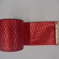 thumbnail image 2 of Vickerman Q145705 2.5" x 10yd Gold-Burgundy Chevron Lame, 2 of 2