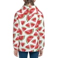 thumbnail image 6 of Pofeuu Hand Drawn Watermelon Print Teenage Zipper Hoodie Sweatshirts Hooded Casual Jackets With Pocket For Boys Girls-Medium, 6 of 6