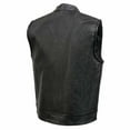 thumbnail image 6 of Event Leather ELM3910 Men's Black Motorcycle Leather Riders Club Style Vest w/ Dual Closure 6X-Large, 6 of 7