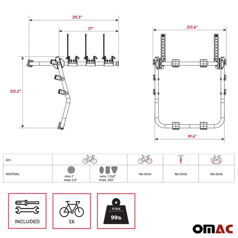 Mistral 3 hotsell bike rack