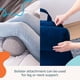 thumbnail image 3 of Linenspa - Almohada de Lectura con Soporte para Cuello de Memory Foam en Trozos - Cojín para Leer o Descansar - Soporte para Espalda - XL - Gris, 3 of 6