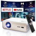 thumbnail image 1 of Proyector Aurzen EAZZE D1 Blanco con WiFi y Bluetooth, Licencia Oficial de Netflix, Enfoque Automáti, 1 of 7