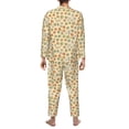 thumbnail image 7 of Salouo Paw In Groovy Style Print Button-Front Long Sleeve Pajama Set for Men, Soft 2Pjs Men's Long Sleeve Sleepwear -XX-Large, 7 of 7