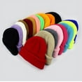 thumbnail image 5 of SikaFu Acrylic Ingots Needle Wool Hat Men And Female Fashion Melon Skin Hats Fluorescent Multi -Color Knitted Hooded Ladies Keep Warm Hat, 5 of 9