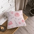 thumbnail image 6 of ZNDUO Cute Pink Parisian Style Throw Pillows, Throw Pillows for Couch-Indoor Decorative Pillows,16"x16", 6 of 8