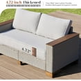 thumbnail image 2 of Jocisland Patio Furniture Sets, 5-Piece Wicker Sofa Set, with Outdoor Patio Cushions & 5.9" Wider Wood Armrest…, 2 of 7