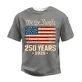 thumbnail image 4 of Independence Day Shirts for Men 250 Anniversary Usa Patriotic Shirt Short Sleeve Crew Neck We the People T Shirts Graphic Muscle Fit 1776 - 2026 Tees Gray 4XL, 4 of 4