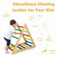 thumbnail image 4 of Costway Climbing Triangle Ladder, Wooden Triangle Climber, Educational Triangle Climber, 4 of 11