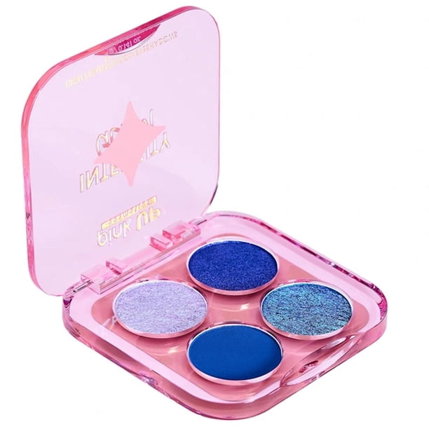 Cuarteto de Sombras para Ojos Intensity Glam Pink Up azul