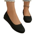 thumbnail image 2 of Dlongli Women's Wide Toe Box Flats Shoes Ballet Flat,Knit Mesh Slip-on Shoes, Wide Width Walking Shoe, Comfort, Dressy, 2 of 5