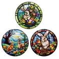 thumbnail image 2 of SHENGXINY 3PCS Easter Window Clings Bunny Egg Smooth Decal - Bedroom Fridge Decor Easter Decorations Stationary Stickers Multicolor 11.81x11.81in, 2 of 7