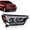 Clear Lens Black Housing Amber Reflector(Right), variant on PIT66 Clear Lens Black Housing Left Halogen Model LED DRL Headlights Headlamps Fit for Buick Encore 42566564 2017-2022
