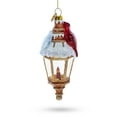 thumbnail image 3 of Red Cardinal Perched on Lantern Glass Christmas Ornament, 3 of 5