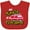 Red, variant on Inktastic My Auntie is a Firefighter with Fire Truck Boys or Girls Baby Bib