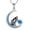 December, variant on Black Cat Necklace Sterling Silver Birthstone Necklace Cat Jewelry for Women