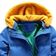 thumbnail image 4 of OGLCCG Boys Winter Coat Zip up Warm Puffer Jacket Windproof Thicken Outerwear with Detachable Hood,Size 5, 4 of 6
