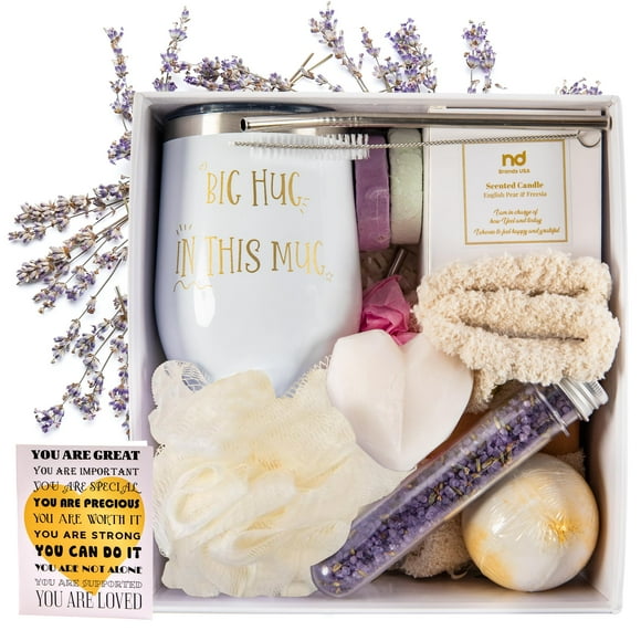 Self Care Gifts for Women, Valentines Day Gift Package, Get Well Soon Gift Basket Relaxing Spa Gift Box Thinking of You Gift Set for Her Sister Best Friend