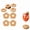 Brown, variant on 100Pcs Blank Wine Glass Markers, Flower Shaped Drink Name Tags, Disposable DIY Glass Identifiers for Weddings, Baby Showers, Birthday Parties and Wine Tasting Events(White)