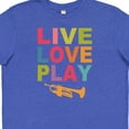 thumbnail image 4 of Inktastic Live Love Play the Trumpet Youth T-Shirt, 4 of 5