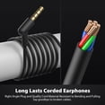 thumbnail image 4 of iMangoo Auriculares con Cable de 3.5 mm para Niños y Mujeres, Cable Largo de 1.5 m, Auriculares con Gancho para Oreja, Micrófono, Negro, 4 of 7