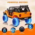 thumbnail image 2 of QinaQin 24V 2-Seater Ride On Truck for Kids, 2WD/4WD Switch, Battery Powered Car with Remote, Spring Suspension, MP3, Trunk, LED Lights, 2 of 7