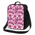 thumbnail image 1 of Disketp Orchids Flowers Bolsa Térmica Estampada para Almuerzo, Lonchera para Hombres y Mujeres Adultos, 1 of 7