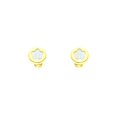 thumbnail image 2 of Bizzarro - Broqueles Margarita Red.Ch.De Oro Amarillo C/Madre Perla 14K, Modelo: RC-1 Bizzarro Aretes, 2 of 2
