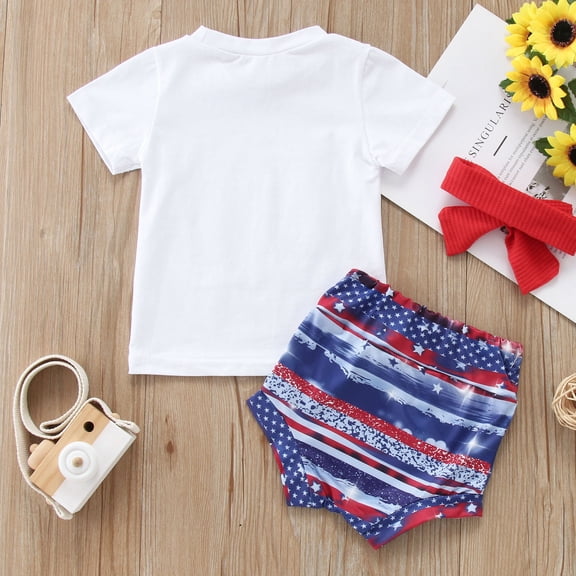 Vedolay Baby Girl Shorts Sets Girl's 2 Piece Outfits Floral Ruffle Trim Cold Shoulder Short Sleeve Top and Shorts Set,White 12 Months