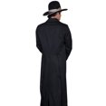 thumbnail image 2 of Scully Mens Wahmaker Long Frock Notched Lapels Coat Black Poly Blend 46, 2 of 2