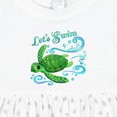 thumbnail image 4 of Inktastic Lets Swim Cute Sea Turtle Girls Baby Dress, 4 of 5